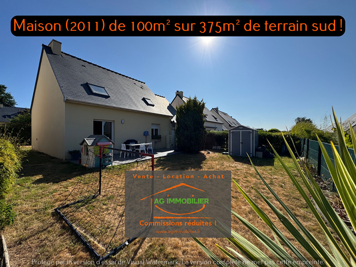 Mouazé maison indépendante de 2011 proposant 100m² habitables sir 375m² de terrain sud !