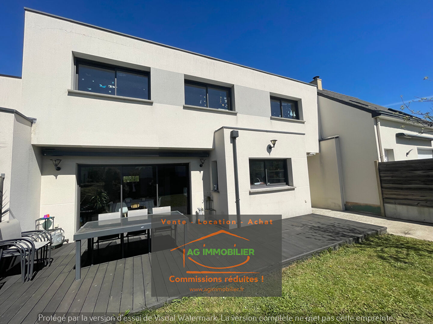 Photo A 7 min de RENNES sur la ville de PACE - Spacieuse Maison Contemporaine Familiale de 175 m² hab env sur 340 m² de terrain sud ! image 2/6