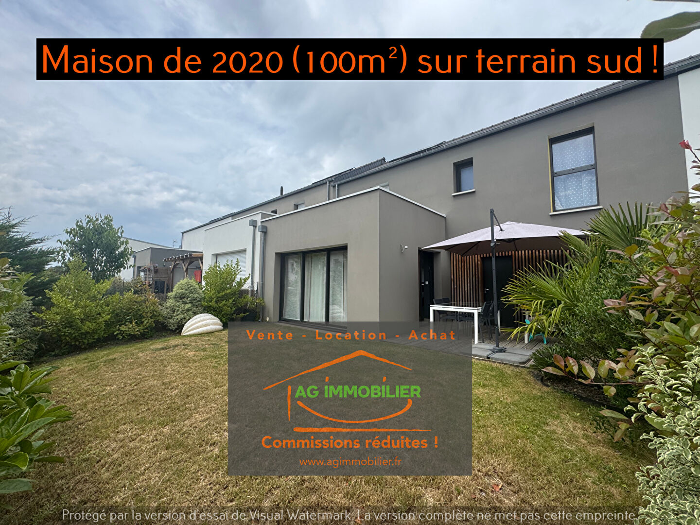 Photo Montgermont récente de 100 m2 avec 3 chs possibilité 4 sur 240m² de terrain plein sud avec garage ! image 1/6