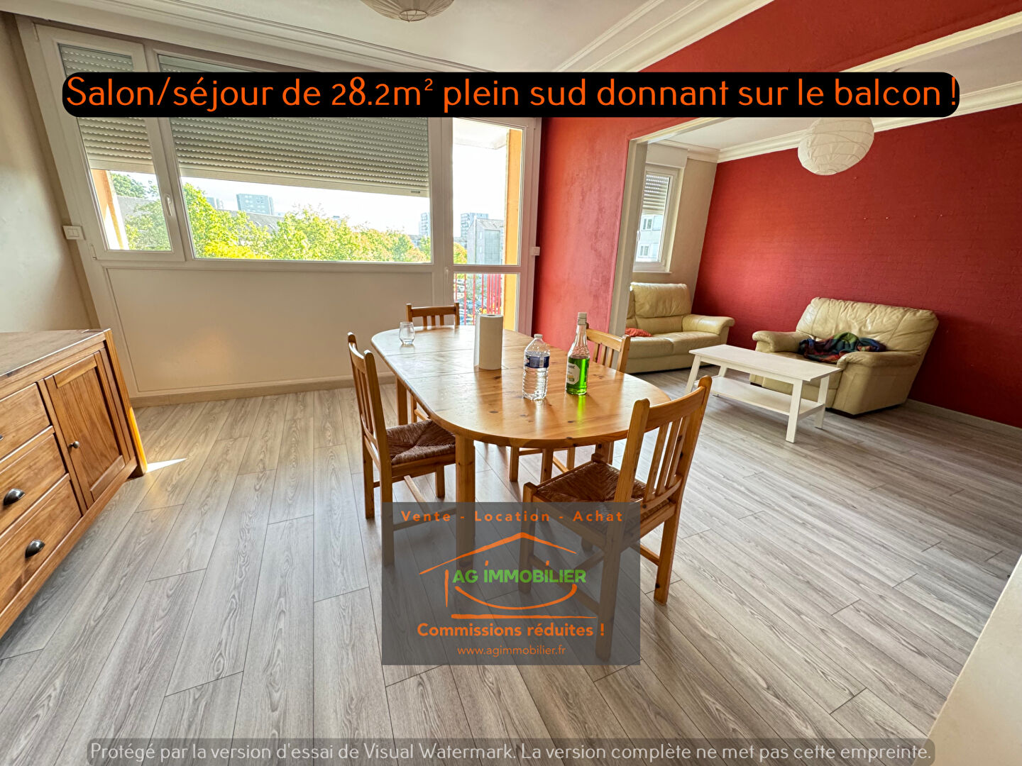 Photo Rennes T5/T6 de 92 m2 avec balcon sud, loggia, cave et parking ! image 2/6