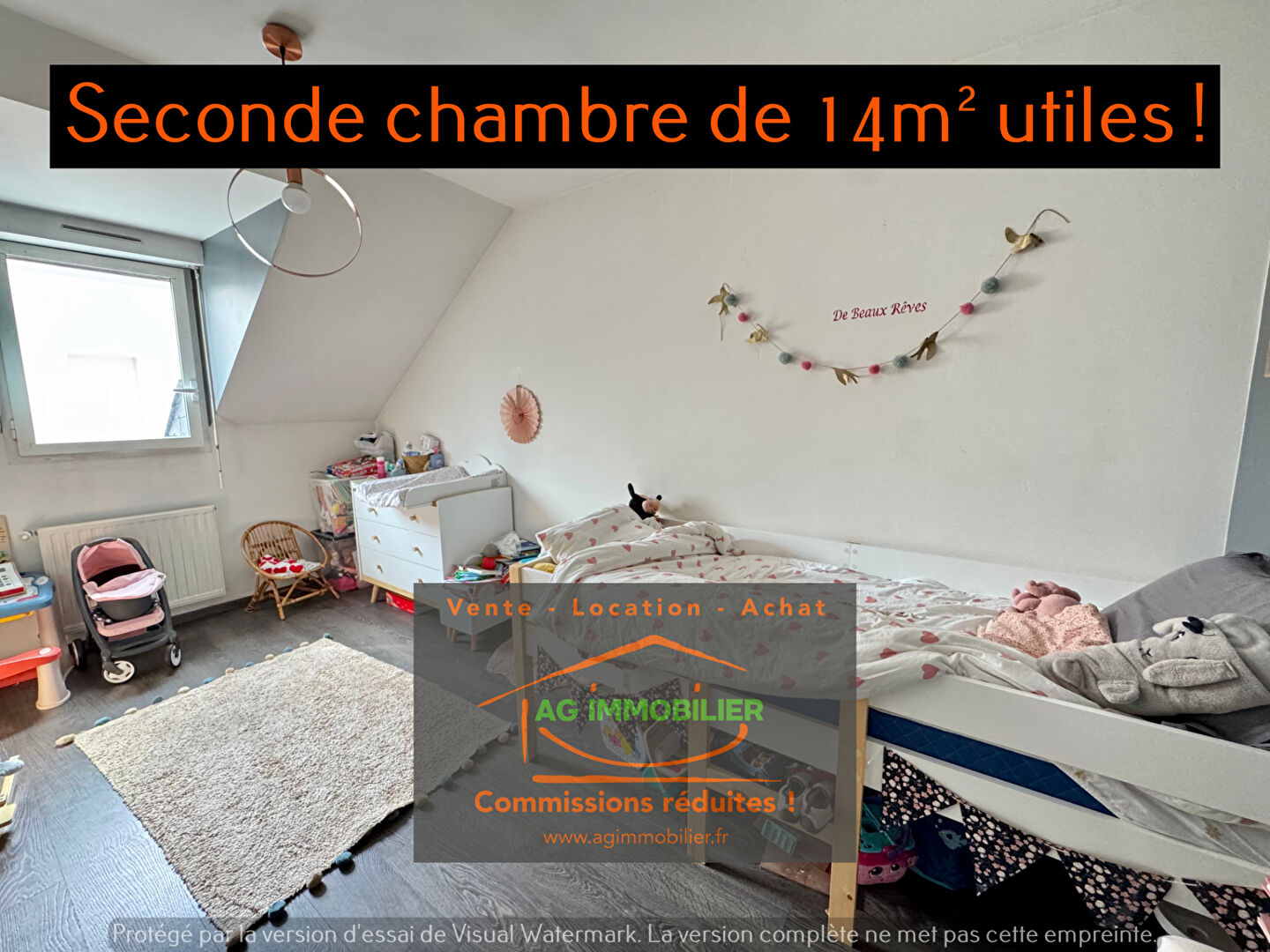 Photo Saint Gilles Hyper centre, rare, grand T3 de 81m² habitables et 92m² utiles avec balcon ouest et parking privatif ! image 5/6