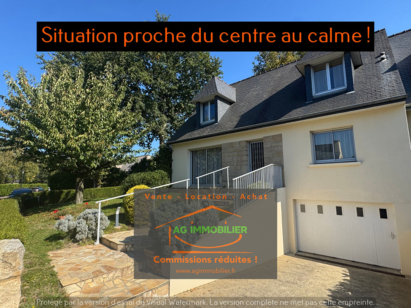Photo Pace en impasse au calme, maison de 120m² avec ss-sol complet sur 420m² de terrain sa vis à vis ! image 3/6