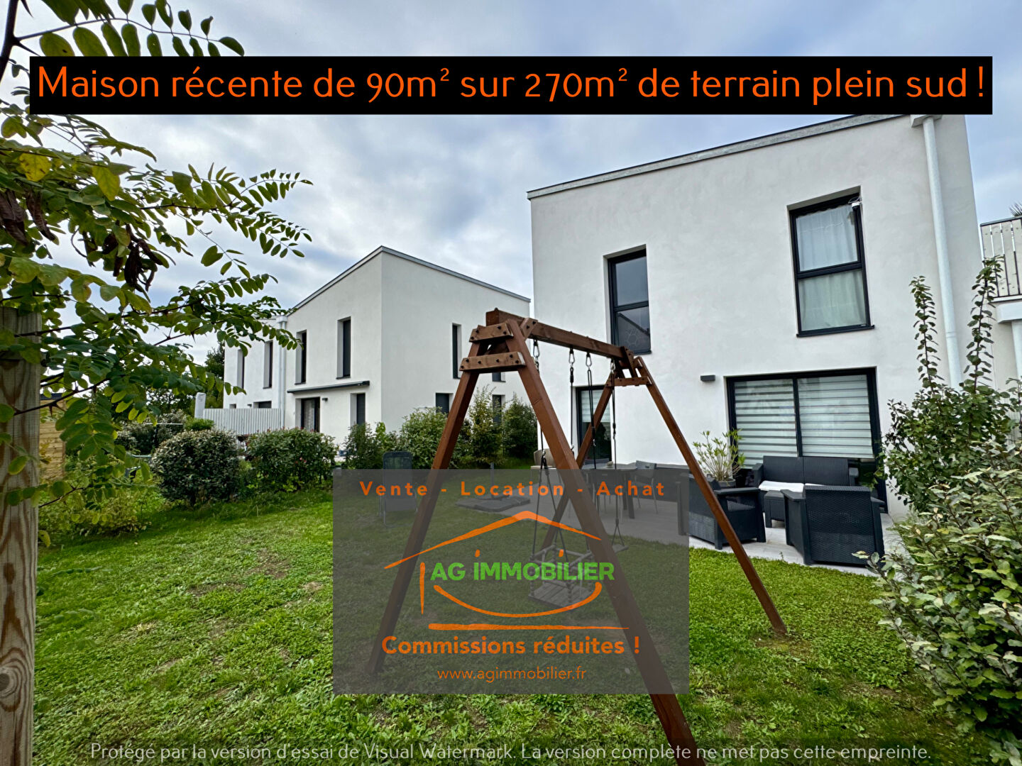 Montgermont Maison (2021) de 90m² sur 270m² de terrain plein sud !