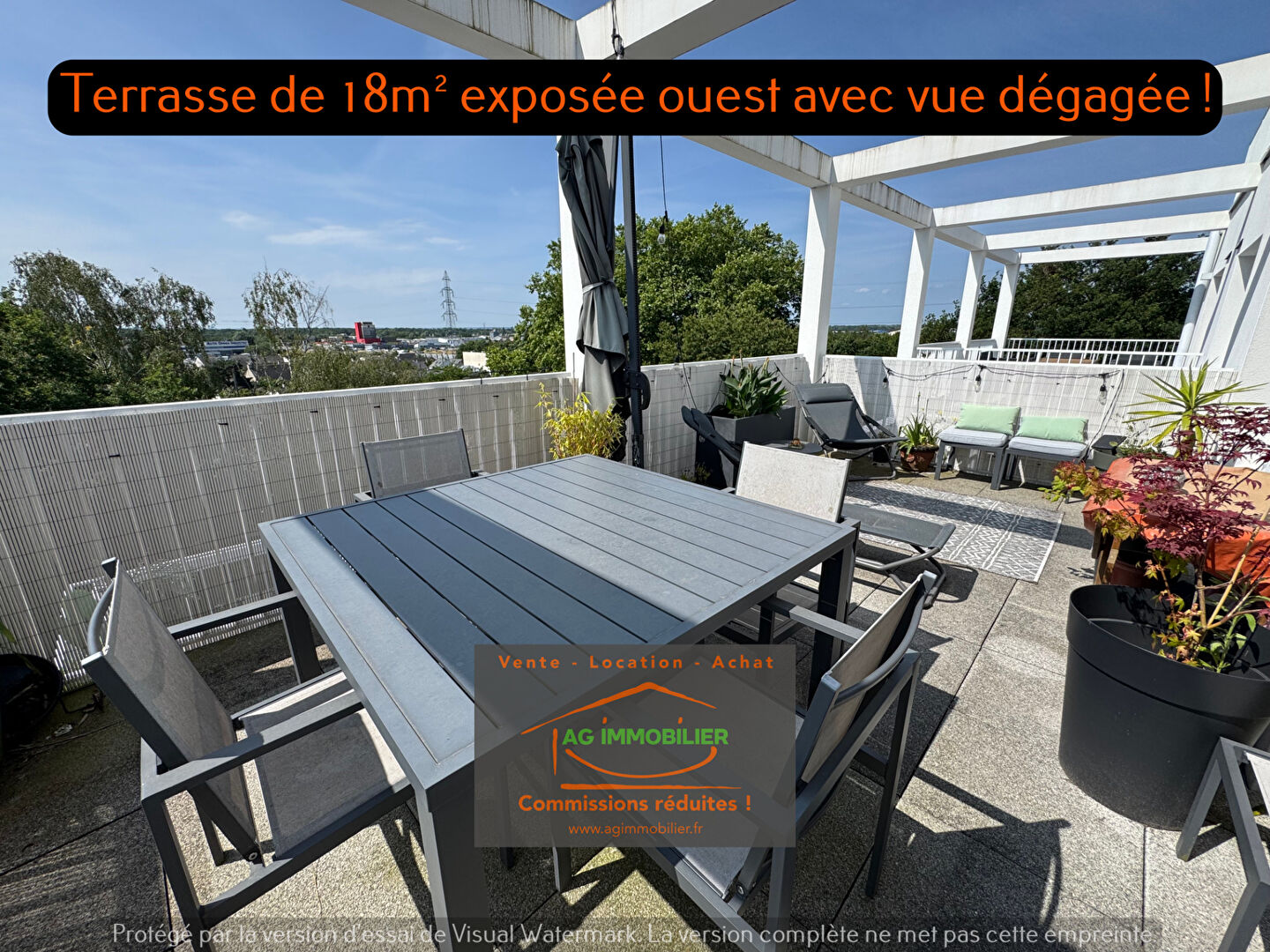 Photo Rennes Quartier Rennes/Lorient T3 de 70.21m2 avec terrasse de 18m² (2021) dans résidence avec ascenseur ! image 1/6