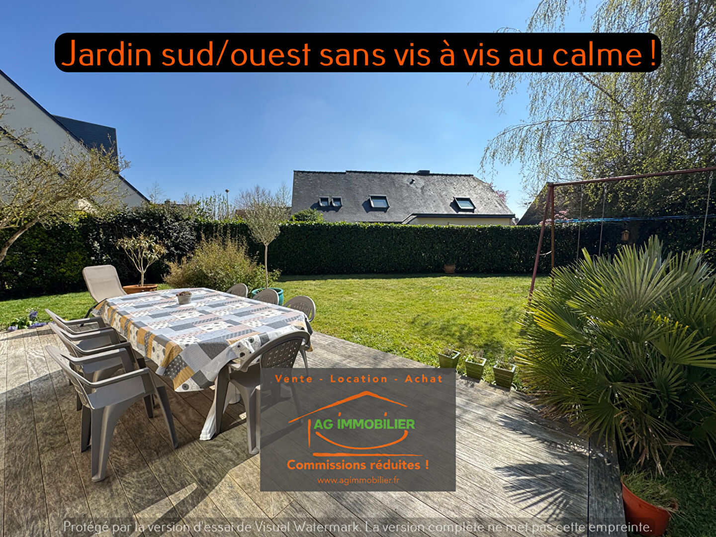 Photo Pace au calme maison de 115m² avec 5 chambres sur 435m² de terrain exposé sud/ouest sans vis à vis ! image 3/6