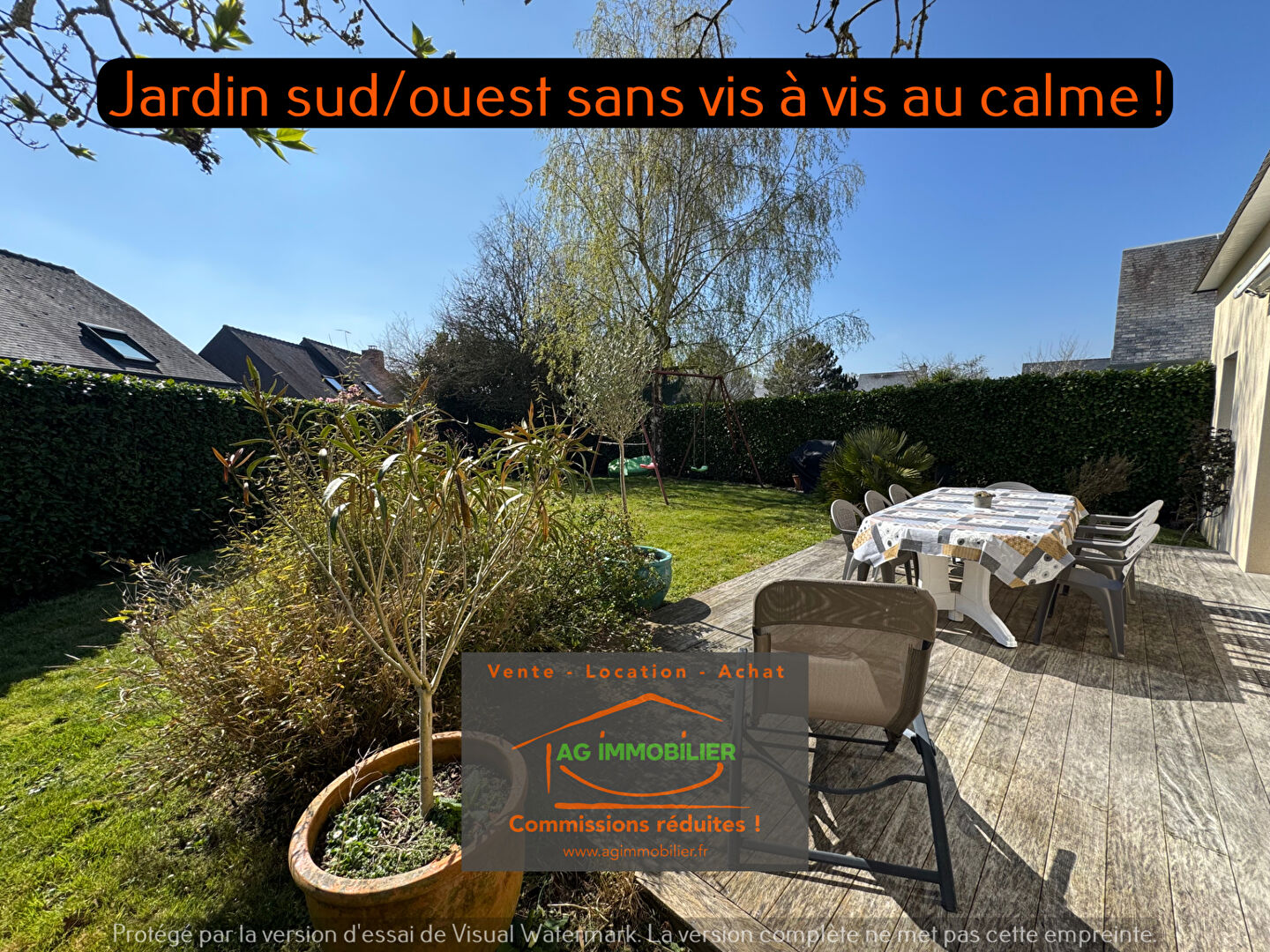 Photo Pace au calme maison de 115m² avec 5 chambres sur 435m² de terrain exposé sud/ouest sans vis à vis ! image 5/6