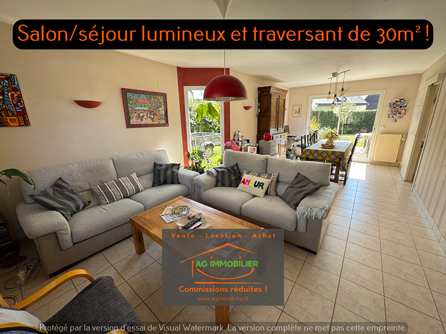 Photo Pace au calme maison de 115m² avec 5 chambres sur 435m² de terrain exposé sud/ouest sans vis à vis ! image 6/6
