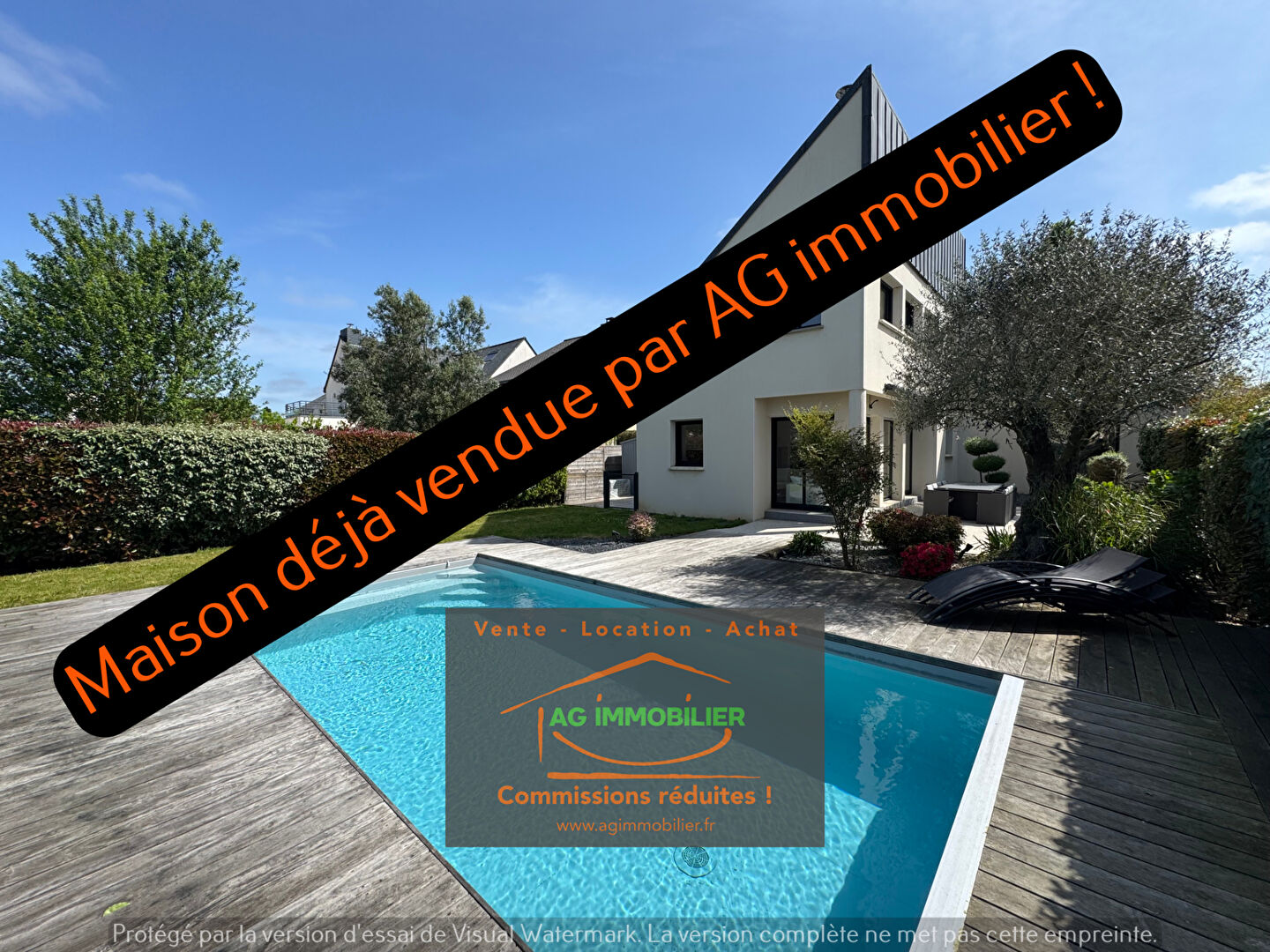 Magnifique maison de 163m² sur 530m² de terrain avec piscine et 5 chambres !
