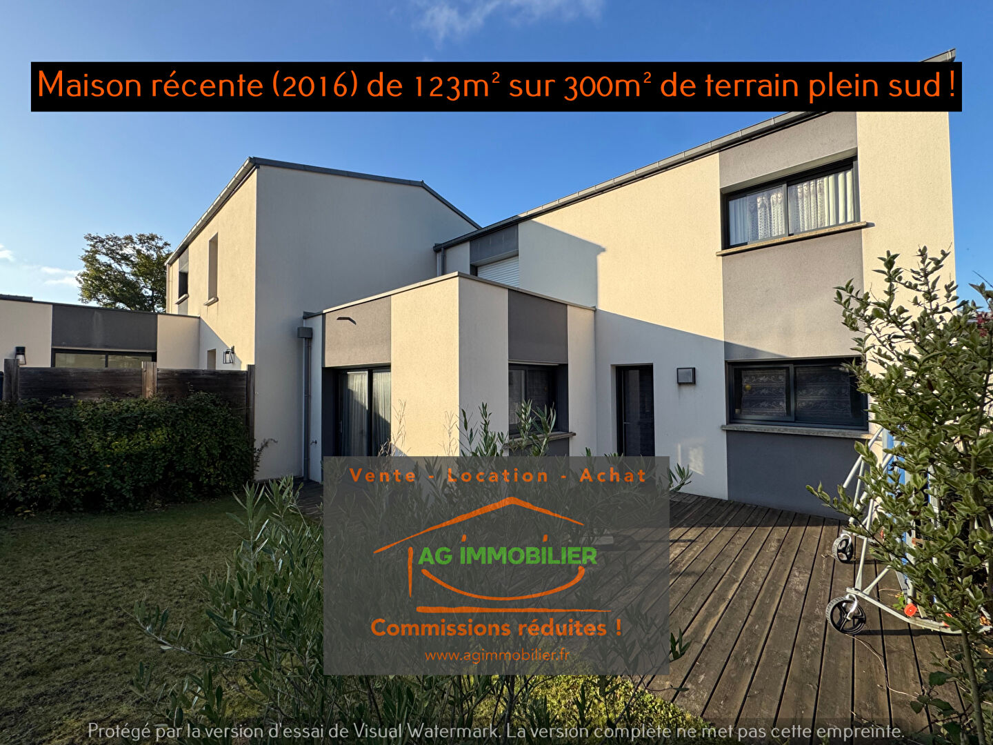 Pacé Maison de 2016 proposant 123 m2 habitables sur 300m² de terrain plein sud !
