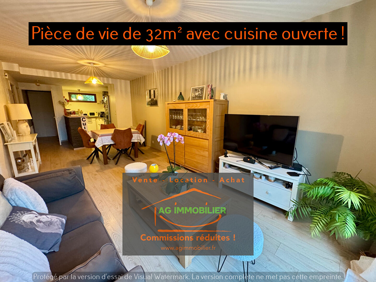 Photo Pacé, rare, T3 de 62.7 m2 en rez-de-jardin avec terrasse de 22m² exposée sud en parfait état avec garage et parking! image 4/6
