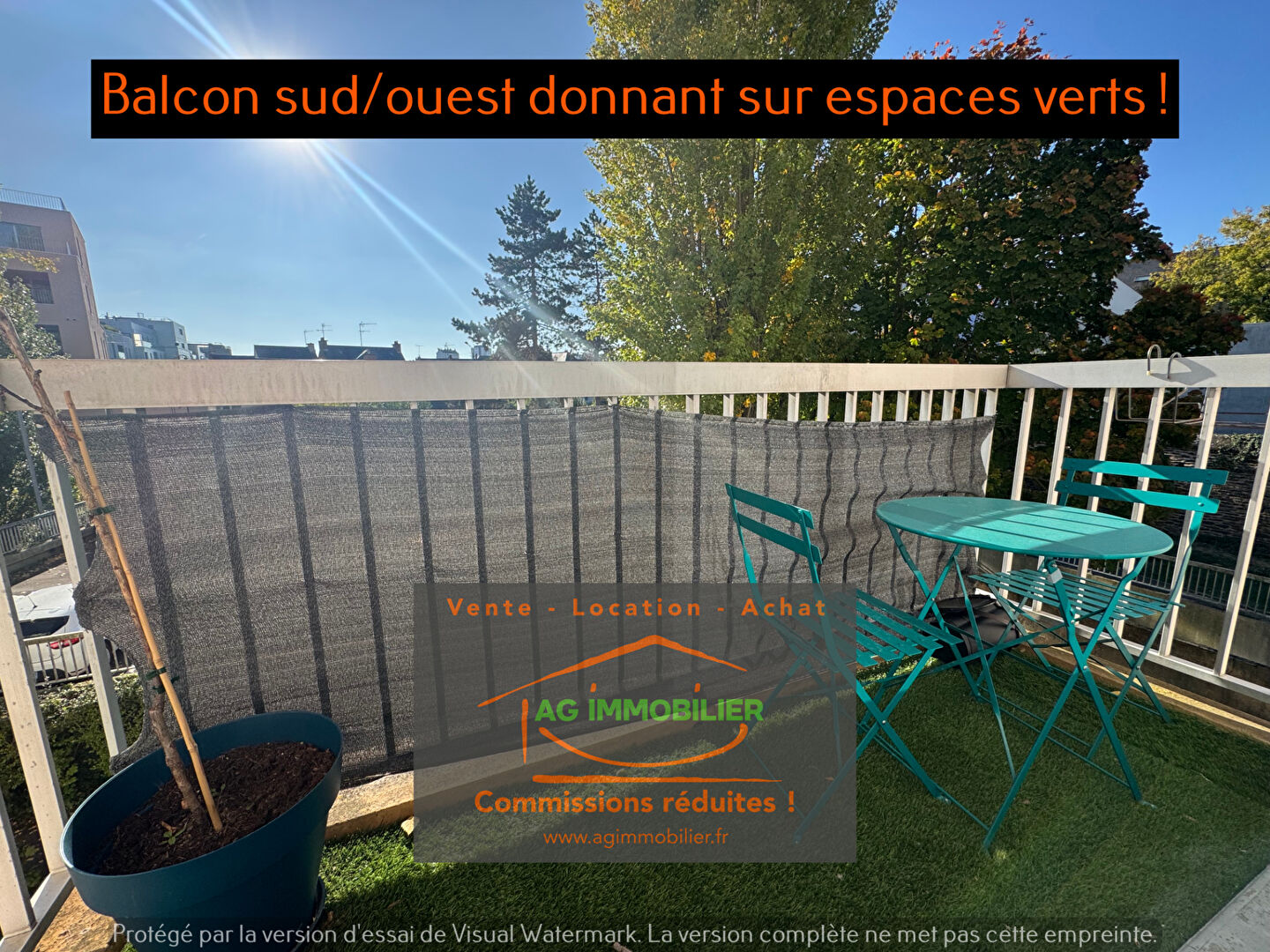 Photo Rennes T4  de 76 m2 au croisement du bd de lattre de tassigny et de la rue de st malo avec balcon, parking et garage ! image 5/6