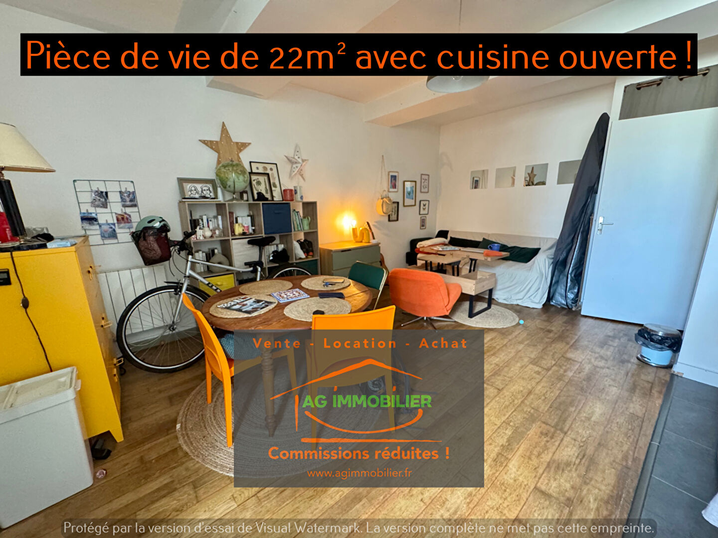 Photo Rennes rue Legraverand, rue de Saint-Malo T2 de 34 m2 dans une copropriété de charme entièrement rénovée en 1994 ! image 4/6