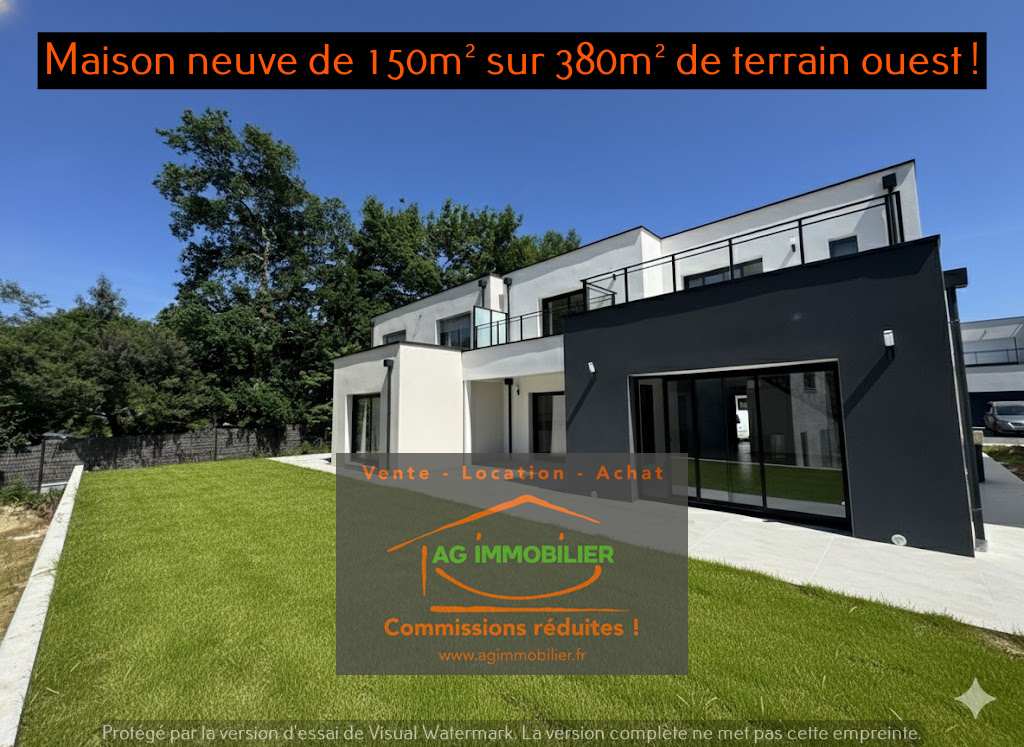 Saint Erblon maison neuve de 150m² avec de belles prestations sur 380m² de terrain exposé ouest !