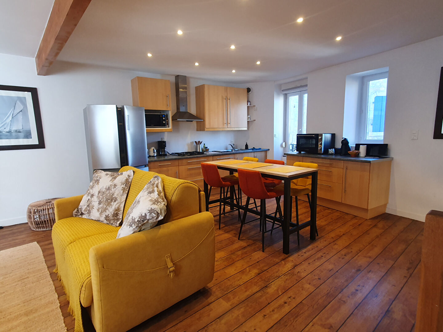 Appartement duplex Locmariaquer, centre bourg