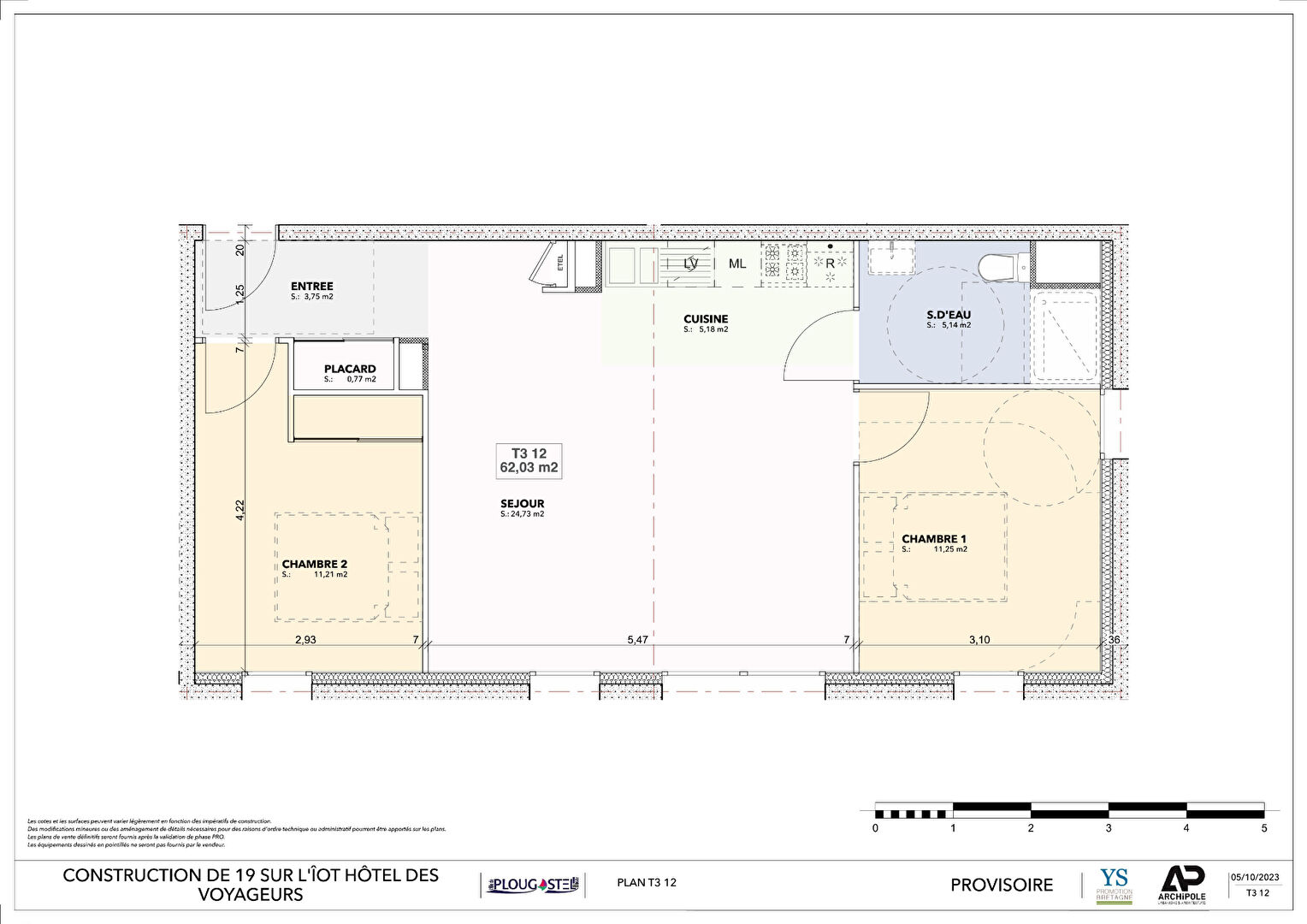 Photo de 62,03 m² à 73,30 m². image 2/6