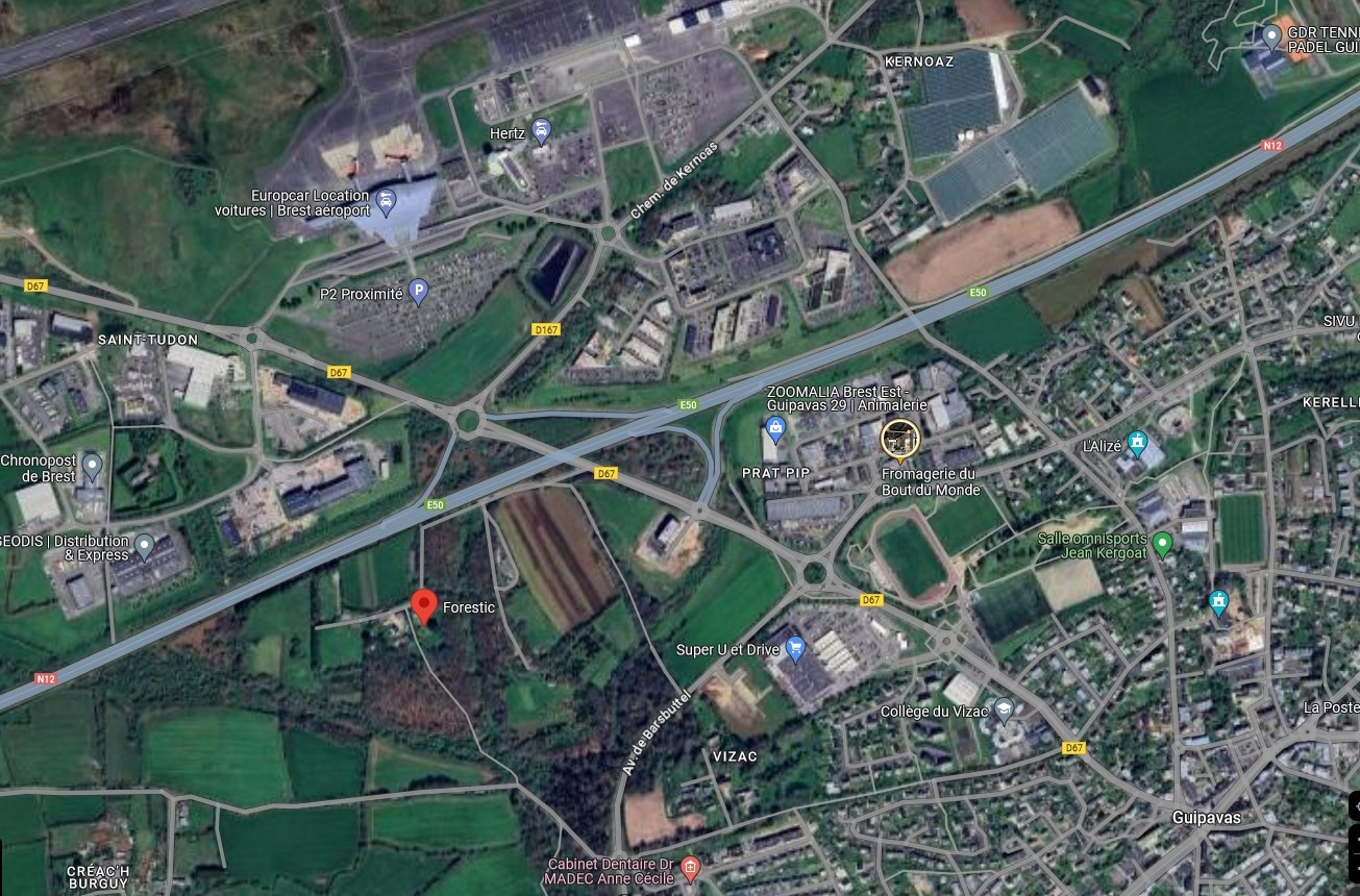 Visuel 1 de l'annonce : TERRAIN GUIPAVAS PART PIP A VENDRE