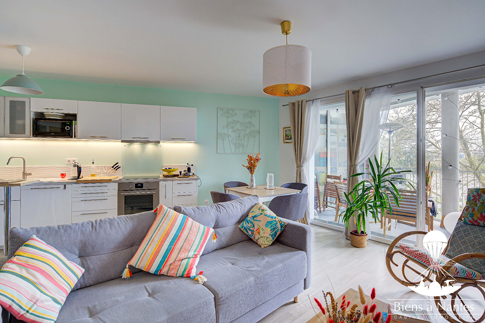 A Louer appartement T3 récent Nantes Malakoff  bord de Loire terrasse et parking