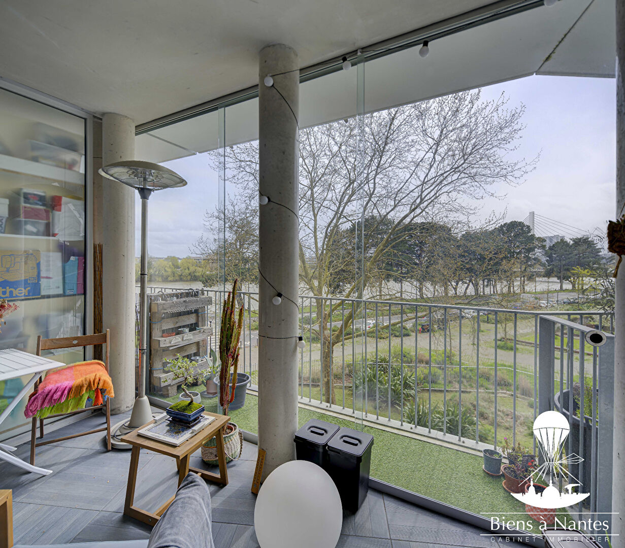 Photo A Louer appartement T3 récent Nantes Malakoff  bord de Loire terrasse et parking image 6/6