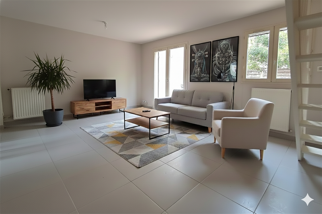 Maison 2 ou 3 ch jardin et garage