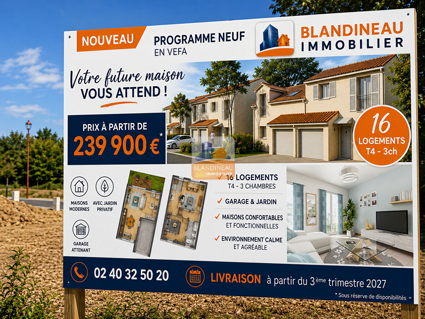 Agence immobilière de Blandineau Immobilier - TRANSACTION  - LA MONTAGNE