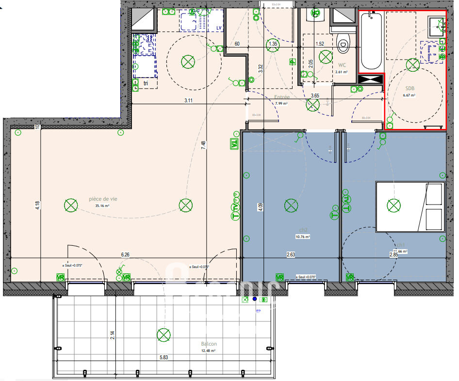 Photo MAGNIFIQUE T3 NEUF A LA FRONTIERE LUXEMBOURGEOISE image 4/6
