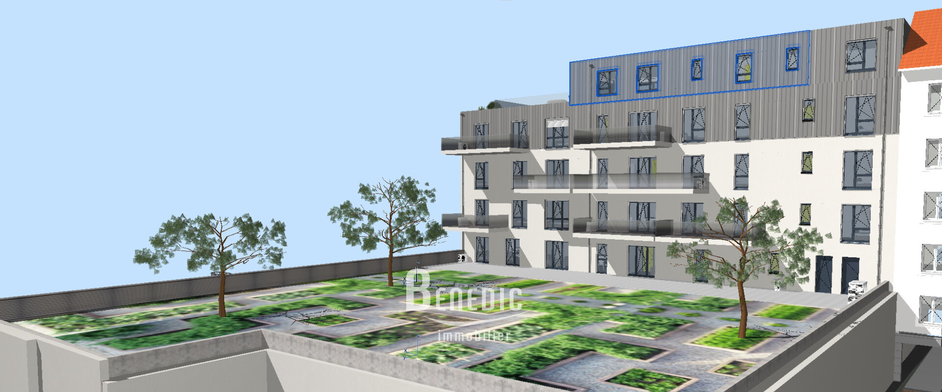 Appartement Sarreguemines 3 pièces 69 m2 avec terrasse de 15 m²