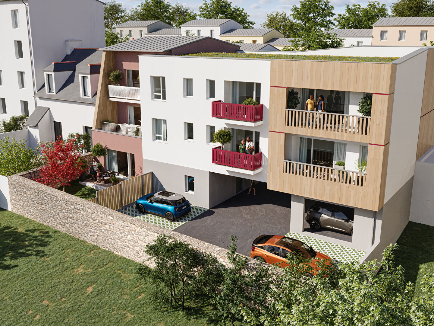 Rive Droite type 3 avec balcon et parking privé