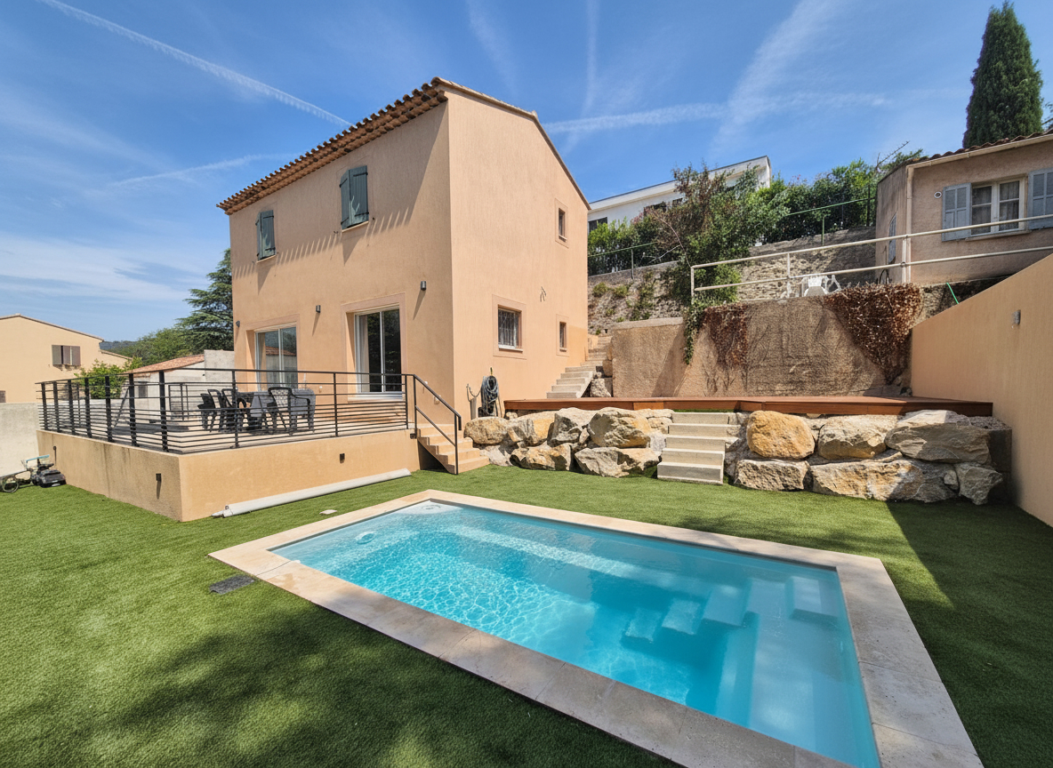 Photo A VENDRE EGULLES Maison récente 4 pièces de 99 m² avec piscine et Terrain de 407 m² à Eguilles (13510) image 1/6