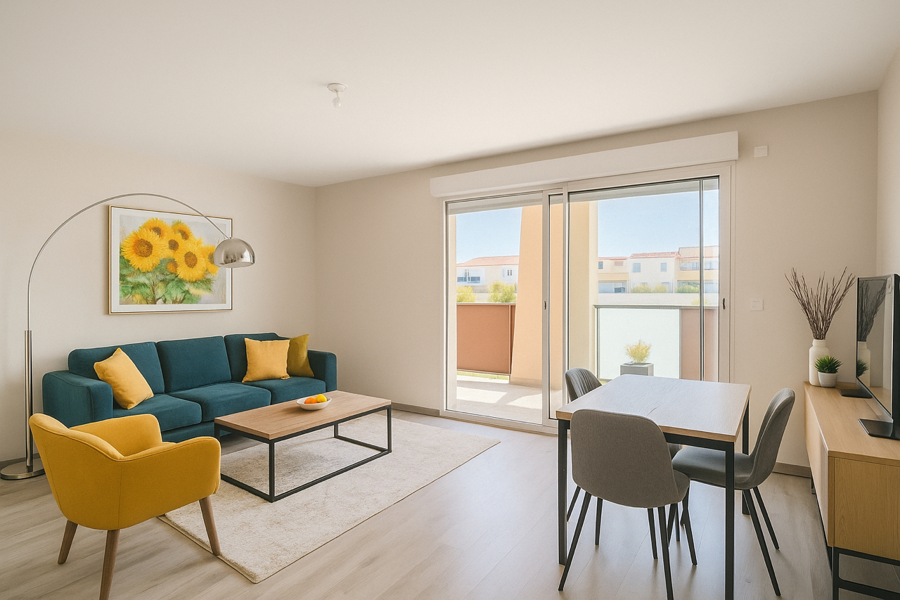 Photo EXCLUSIVITE - AIX EN PROVENCE - LA DURANNE - STUDIO AVEC TERRASSE - 28m² image 1/6