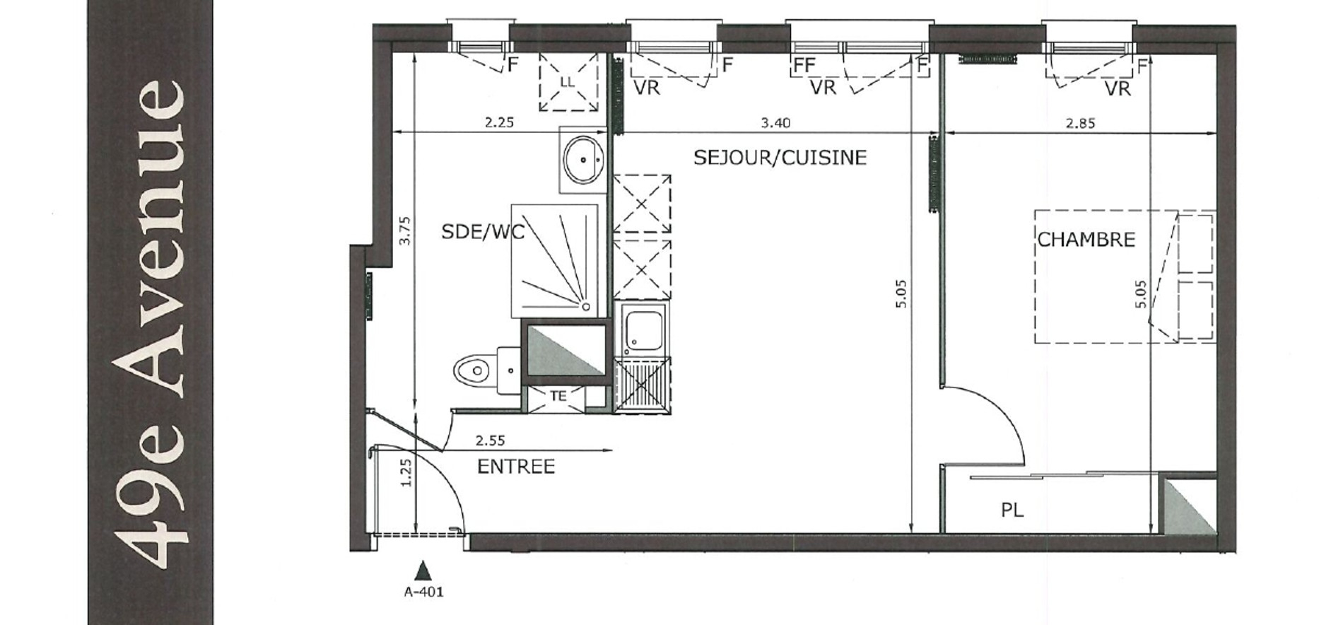 Appartement  à louer sur Meaux 2 pièce(s) 42.50 m2