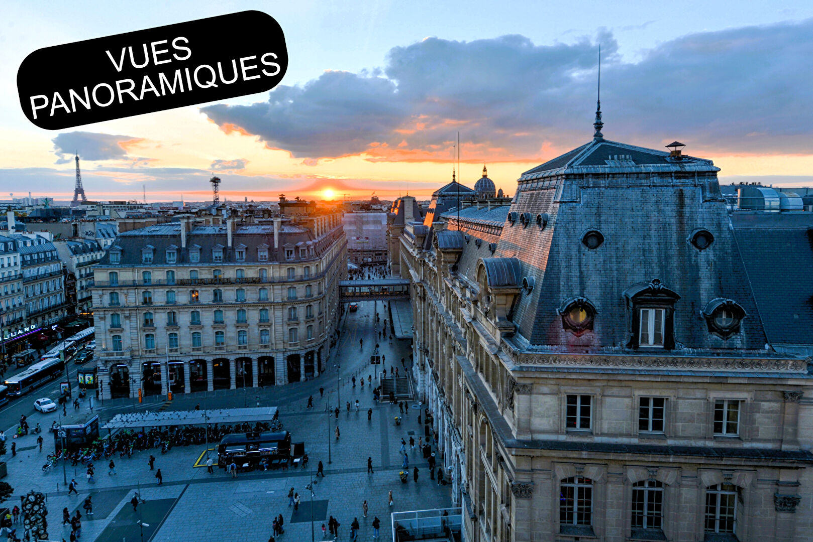 APPARTEMENT + BALCONS TERRASSES AVEC VUES 180° SUR TOUT PARIS.