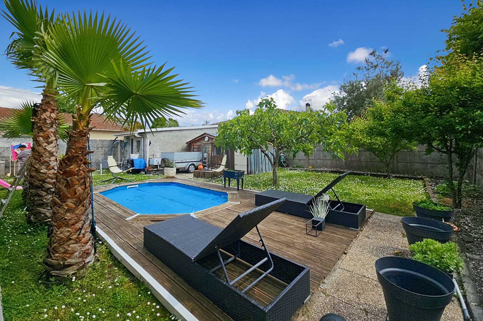 Maison de plain-pied 150 m² sur  660 m² de terrain PESSAC proche Tram ALOUETTE