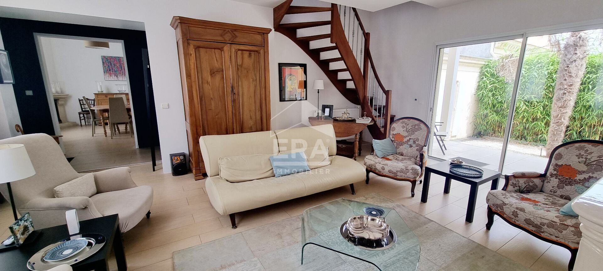 Photo EYSINES 33320 (BOURG) - Maison en pierre 170 m2 sur 600 m² de jardin avec piscine image 2/6