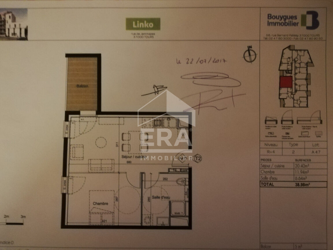 Photo T2 avec terrasse -Résidence récente image 6/6