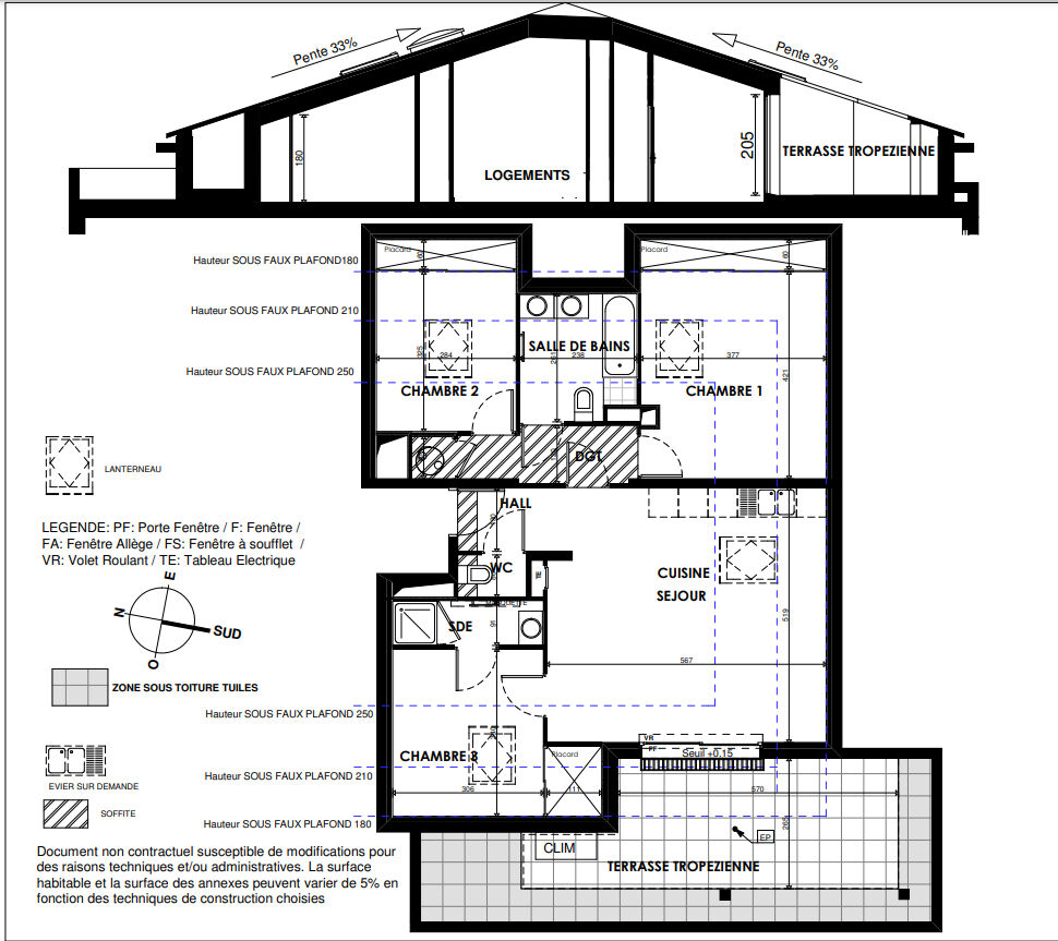 Appartement Cogolin 4 pièce(s) 83.66 m2