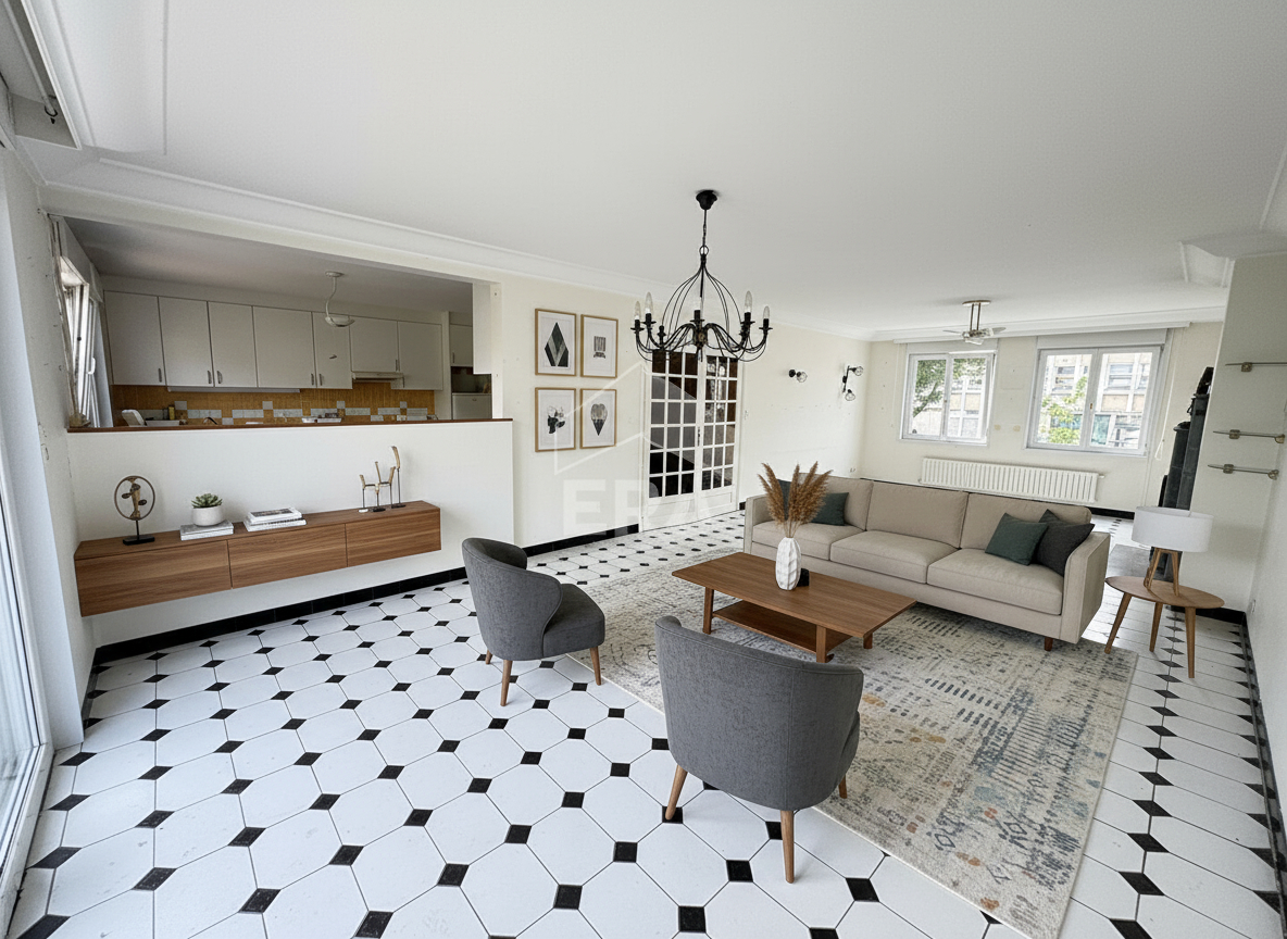 BOULOGNE SUR MER A VENDRE MAISON SECTEUR DERNIER SOU 4 CHAMBRES JARDIN GARAGE