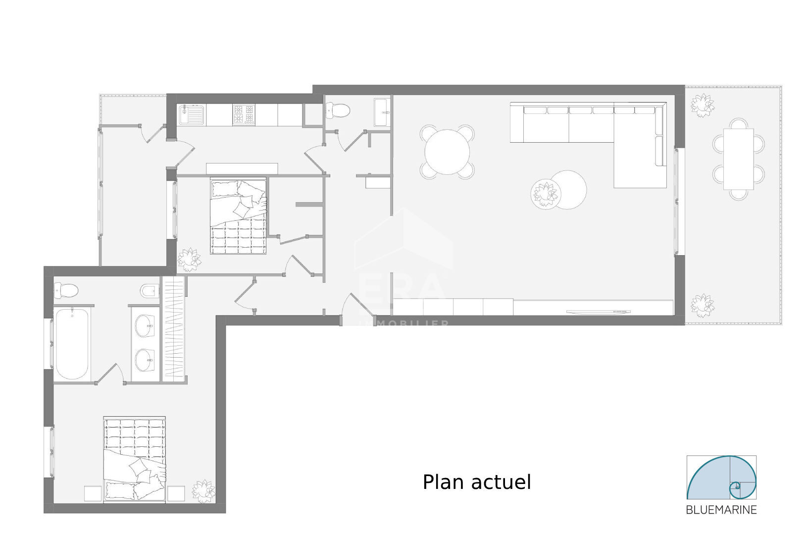 Photo 3 Pièces VUE MER PANORAMIQUE les pieds dans l'eau image 4/6