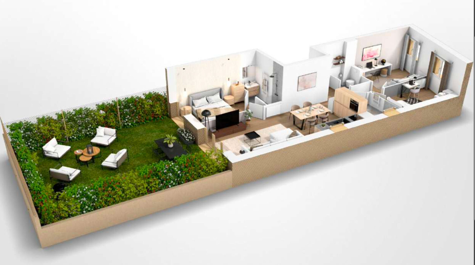 Photo Appartement Fontenay Sous Bois 4 pièce(s) 78 m2 avec jardin de 52m² image 3/4