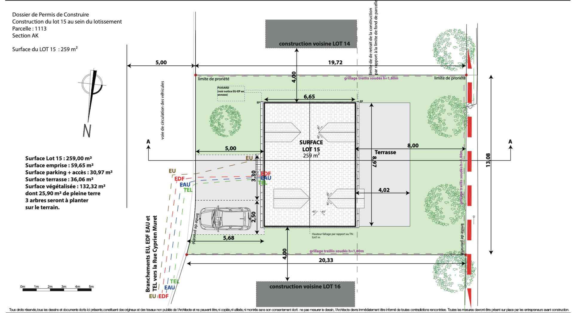 Photo Terrain VIABILISÉ Villebon-sur-Yvette 259m2 image 2/6