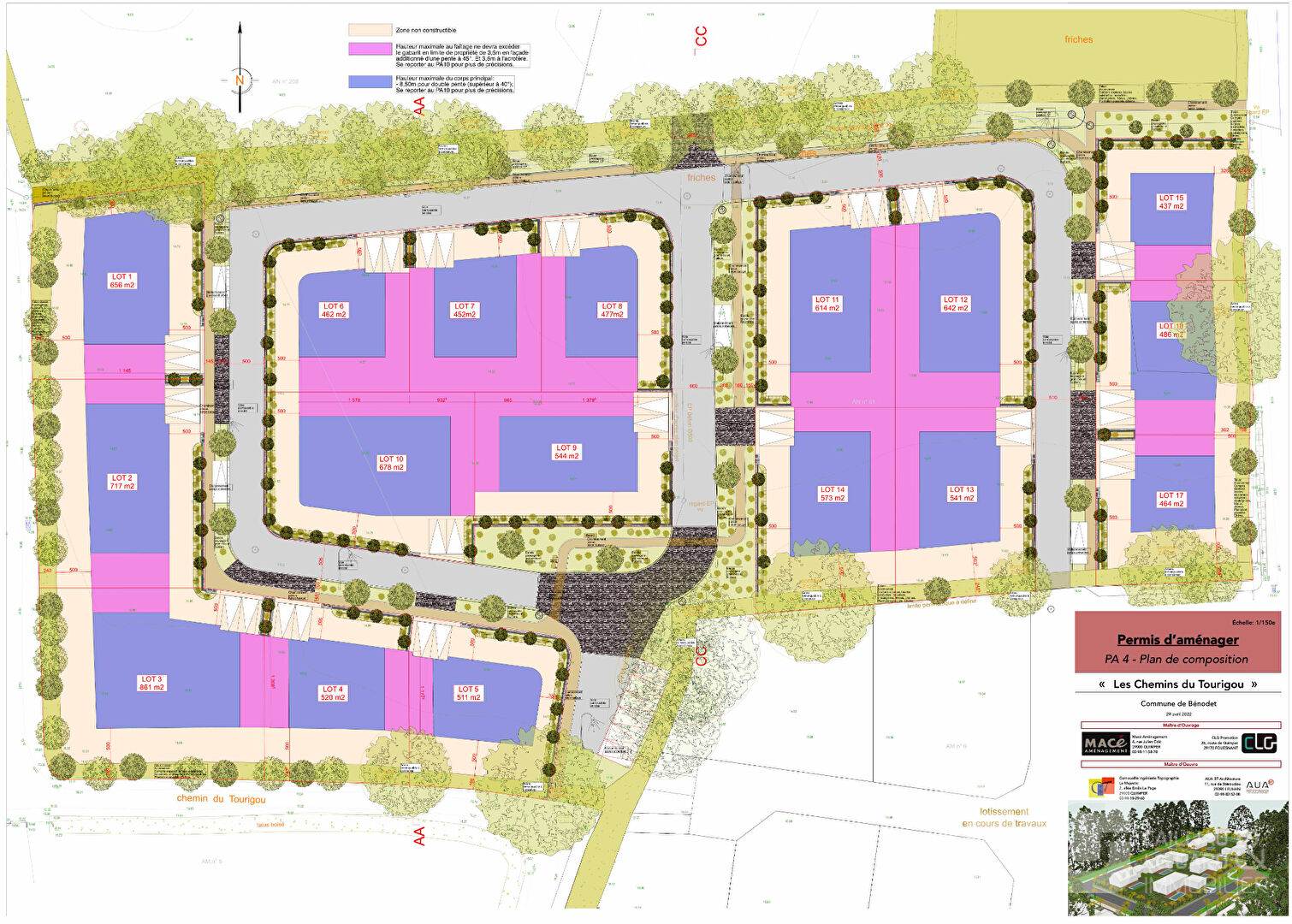 Photo Terrain Bénodet- prix lotisseur image 3/4