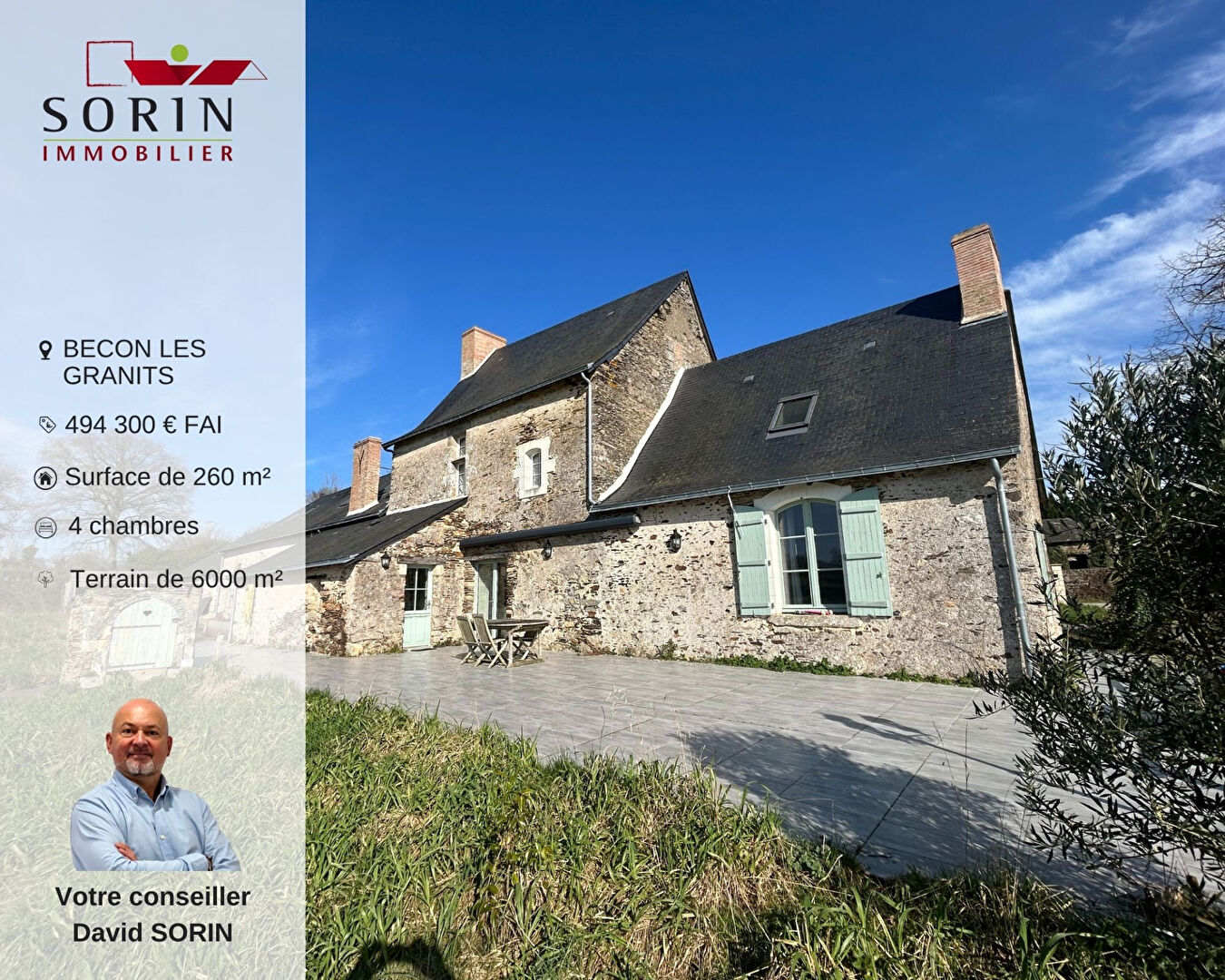 Photo Becon Les Granits Logis 260 m2 image 1/6