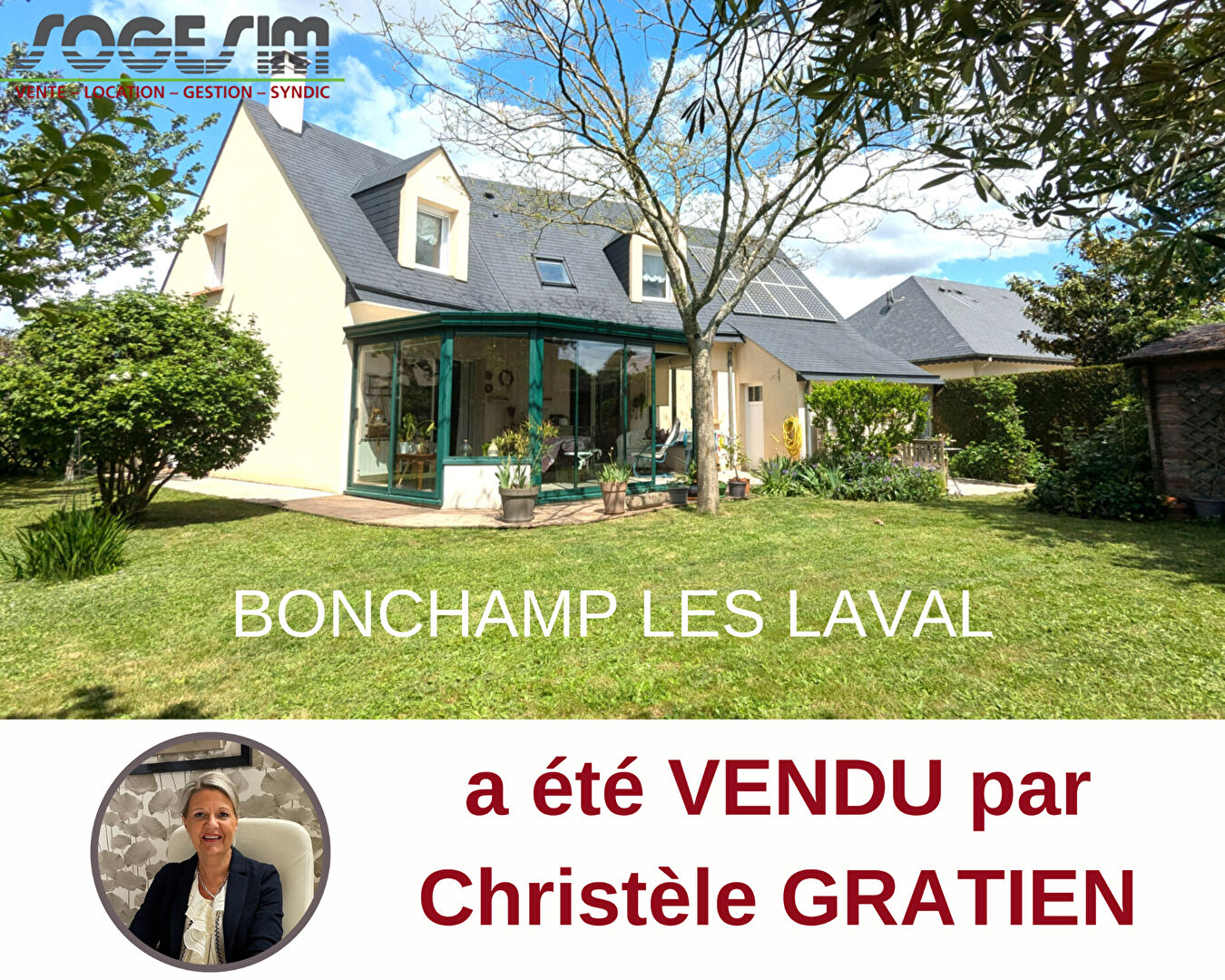 Photo ACHAT-VENTE  BONCHAMP pavillon Type 7 image 1/2