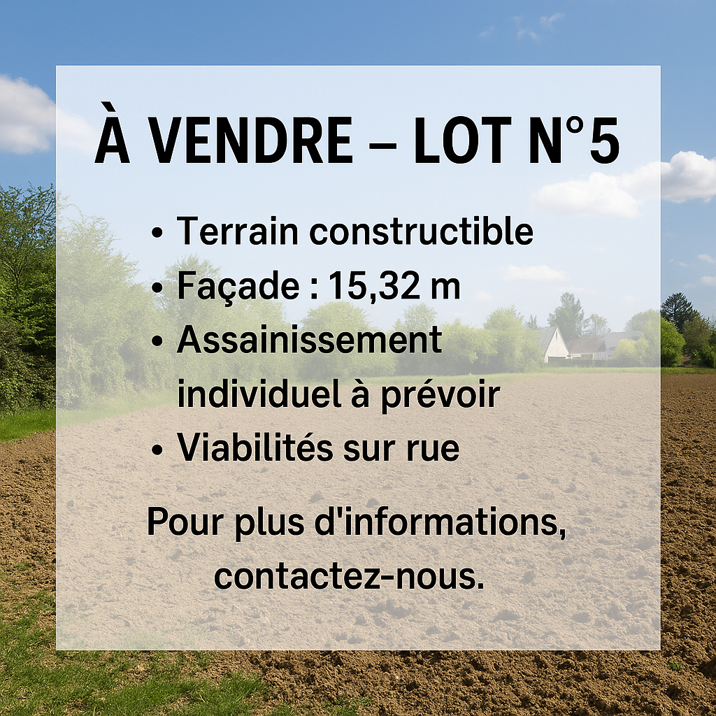 Terrain proche de Nogent le Roi