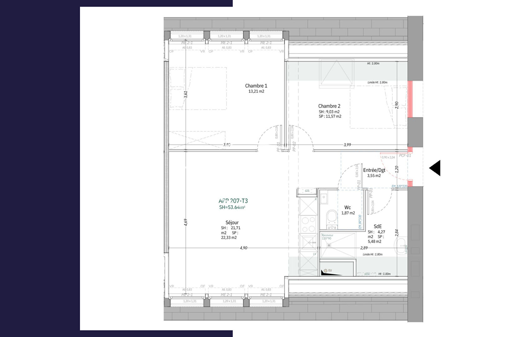 Photo Appartement  F3 - AVRANCHES image 3/3