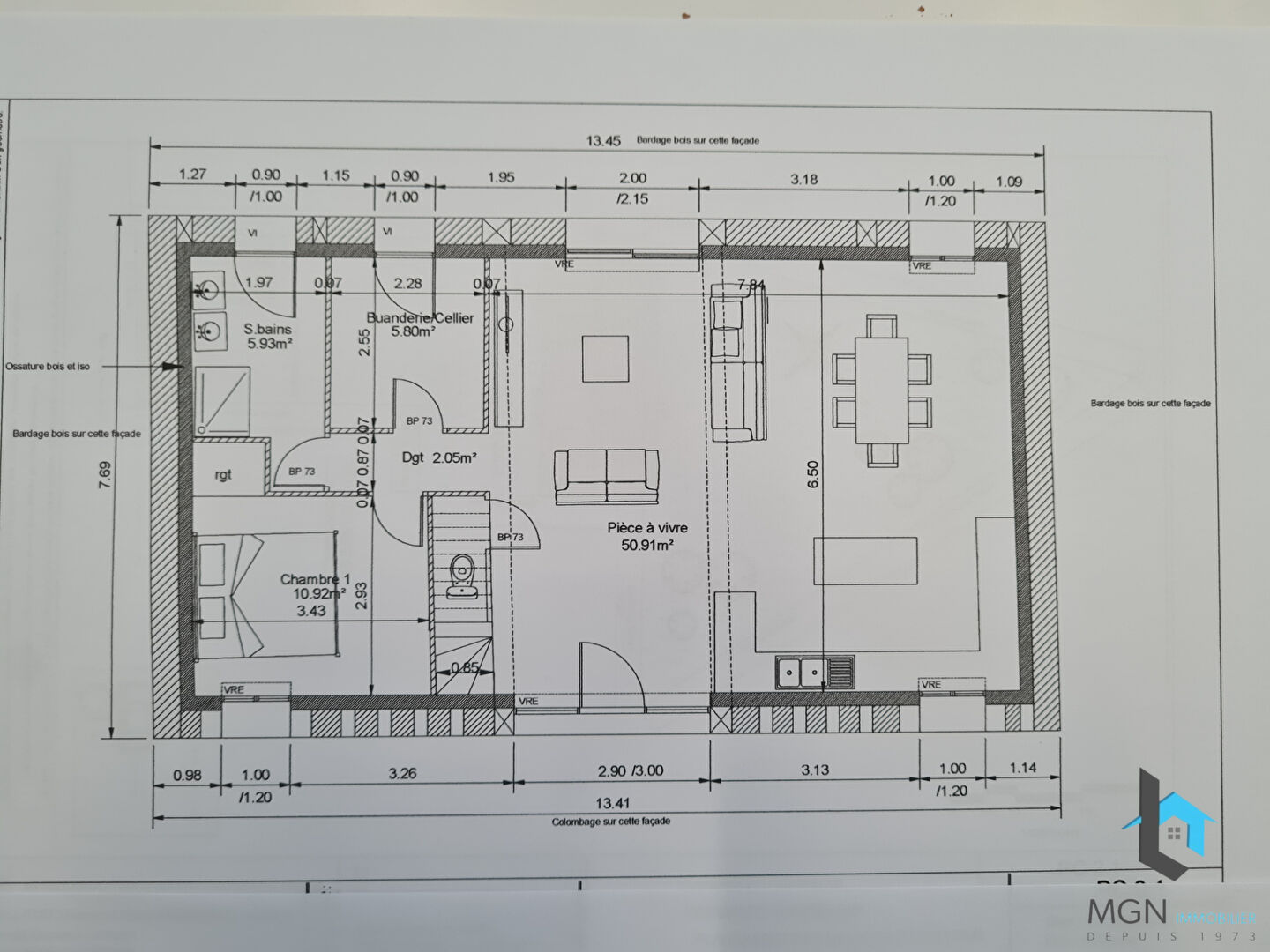 Photo A VENDRE GRANGE 90M² ILLIERS COMBRAY image 5/6
