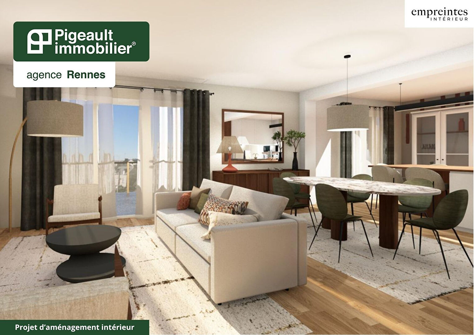 T4 Duplex à vendre – Rennes Prairies Saint Martin – Centre ville – 3 chambres – Garage – Terrasse