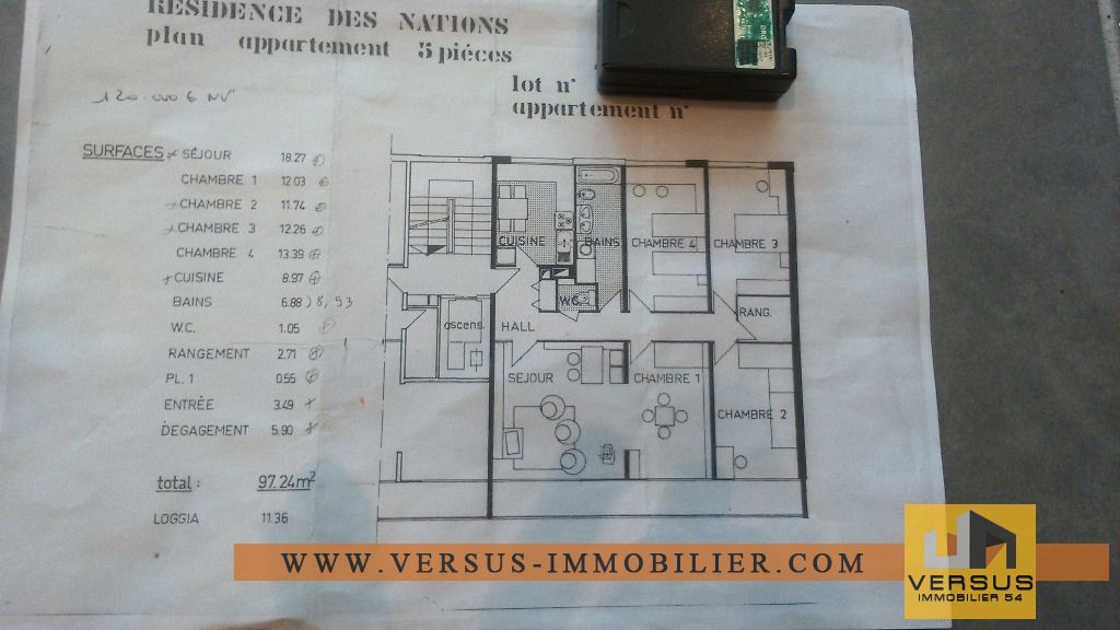 Photo Appartement Vandoeuvre Les Nancy 4 pièce(s) 97 m2 image 1/6