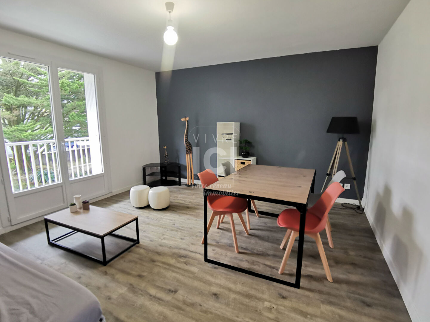Appartement Nantes 3 pièce(s) 61.79 m2 meublé avec stationnement