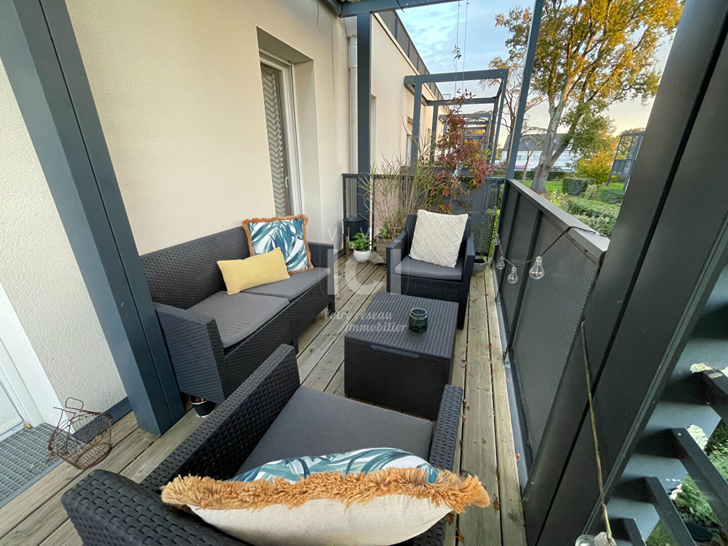 Appartement centre bourg de Sautron 3 pièces 66 m² avec balcon et place parking privative sécurisée