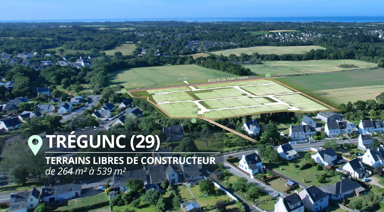 Photo LOTISSEMENT CARRÉ DEMOISELLES, TERRAINS À BÂTIR  À TRÉGUNC image 2/6
